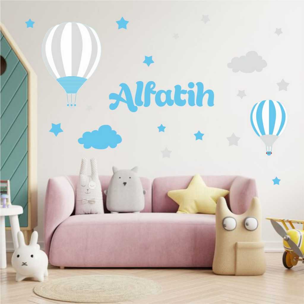 Stiker Dinding Wallsticker Custom Nama Anak
