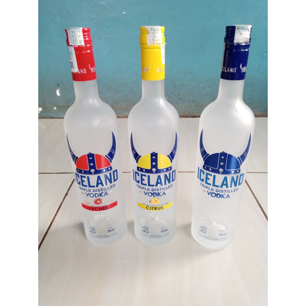 botol bekas iceland vodka 700ml