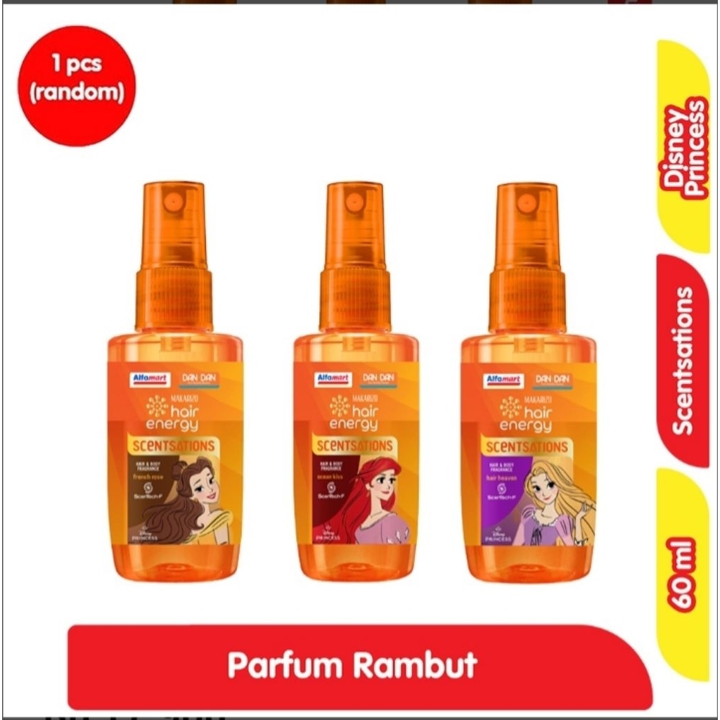 Alfamart Makarizo Hair Energy Scentsations Parfum Rambut Assorted 60ml