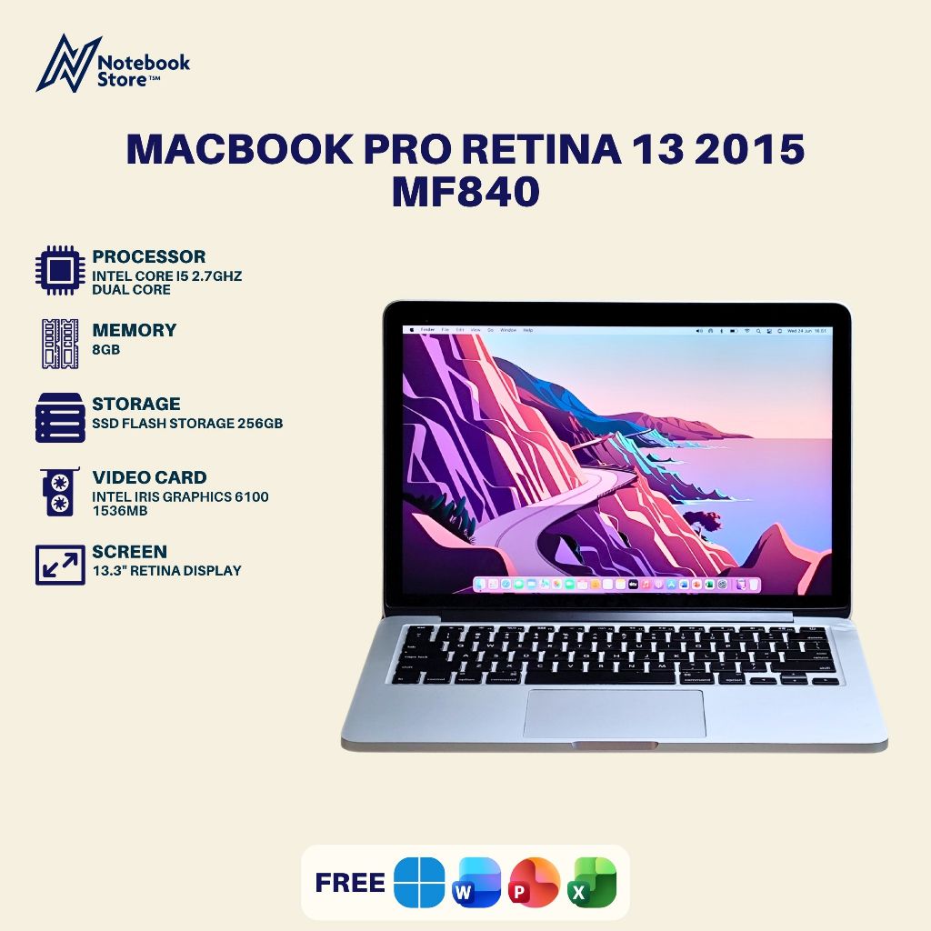 Macbook Pro Retina 13 2015 MF840 Core i5 8GB/256GB