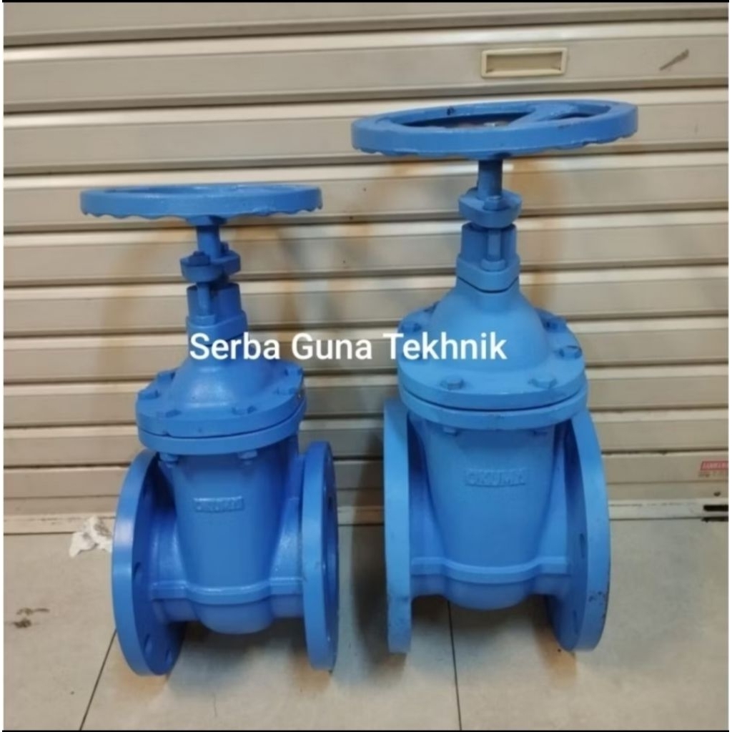 Gate Valve 12" inch DN 300 Jis 10k Cast iron OKUMA Non Rising Stem Flange