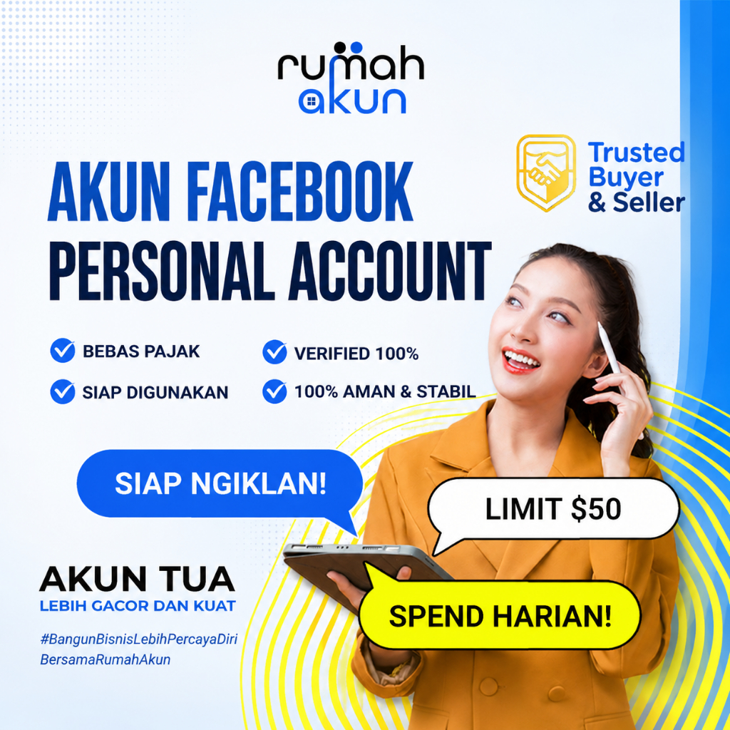 Akun Personal Facebook Meta Ads Account Limit 50$ | AKUN PERSONAL Ads LIMIT 50$