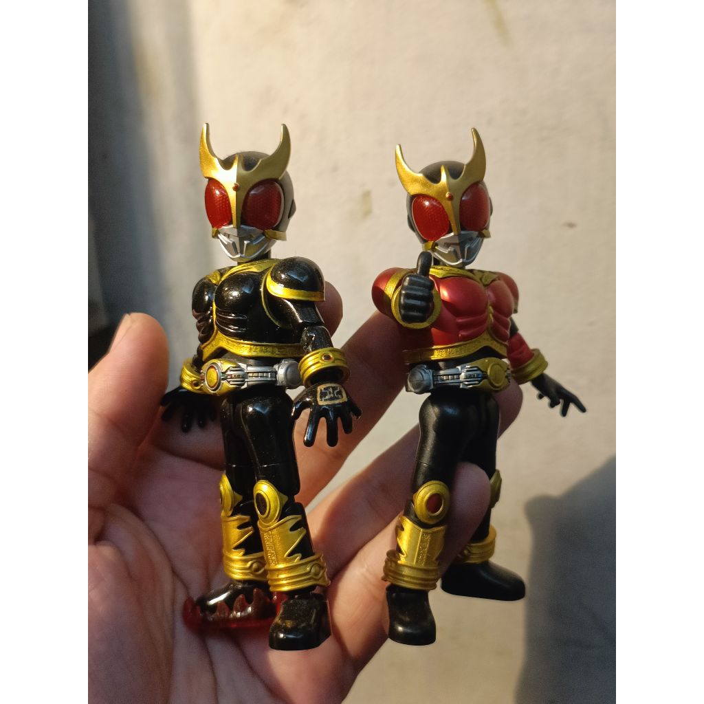 blokees Kamen rider 06 kuuga merah,kuuga black plus motor
