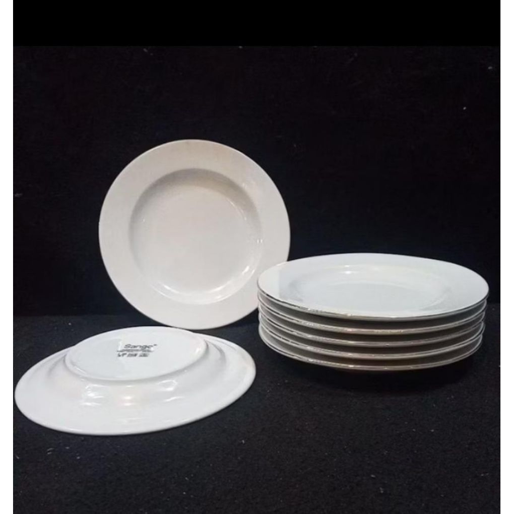 Piring Kue Flat Sango type 1610 warna putih