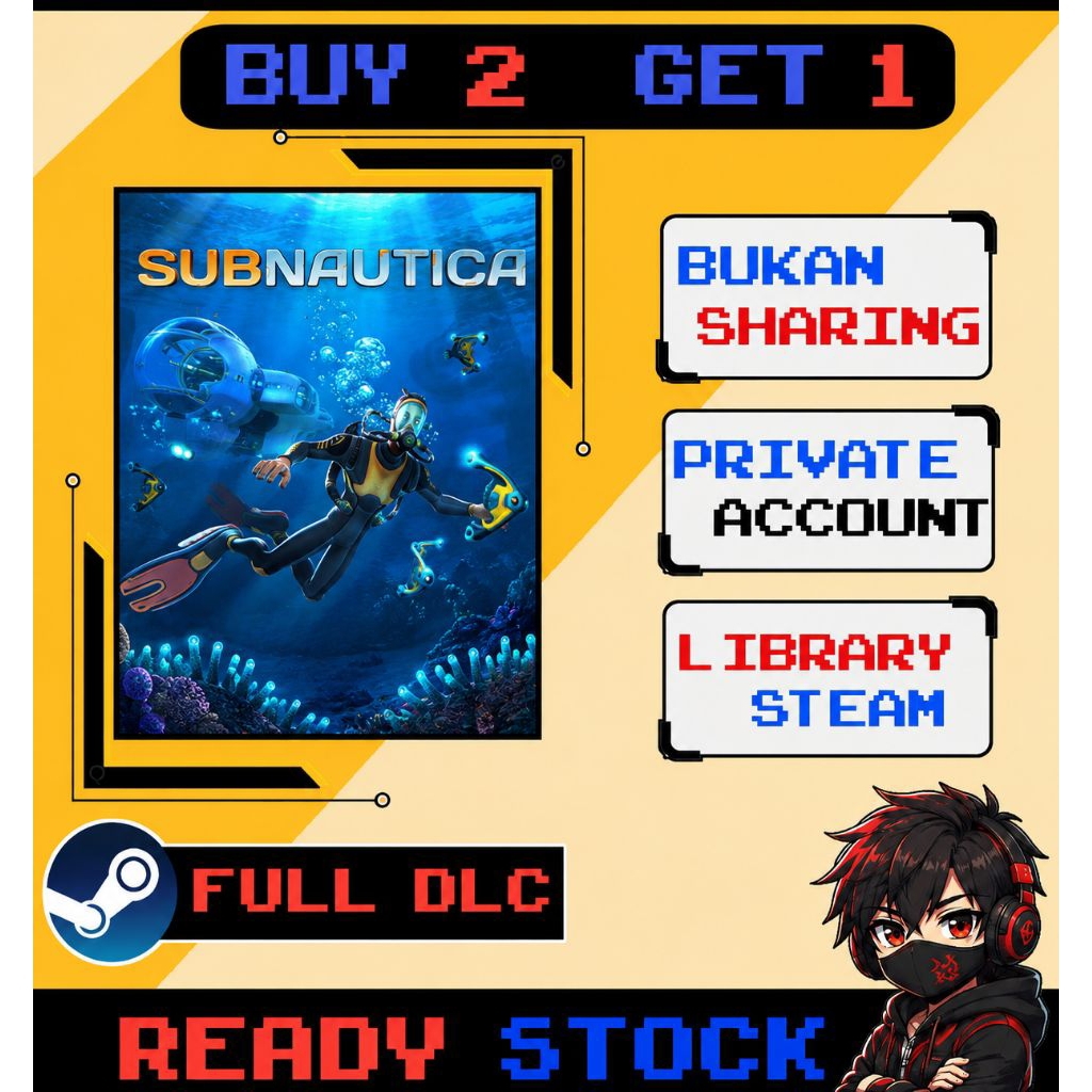 Subnautica PC Digital Game | Request Game + Bantuan Instalasi | V Game