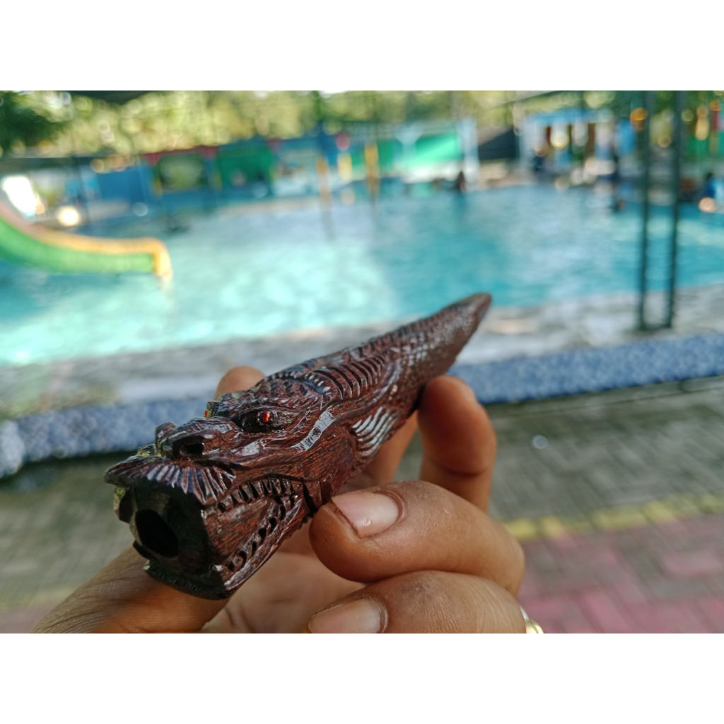 Pipa Kayu Galih Asem ukir kerajinan kayu super antik premium rasa gurih