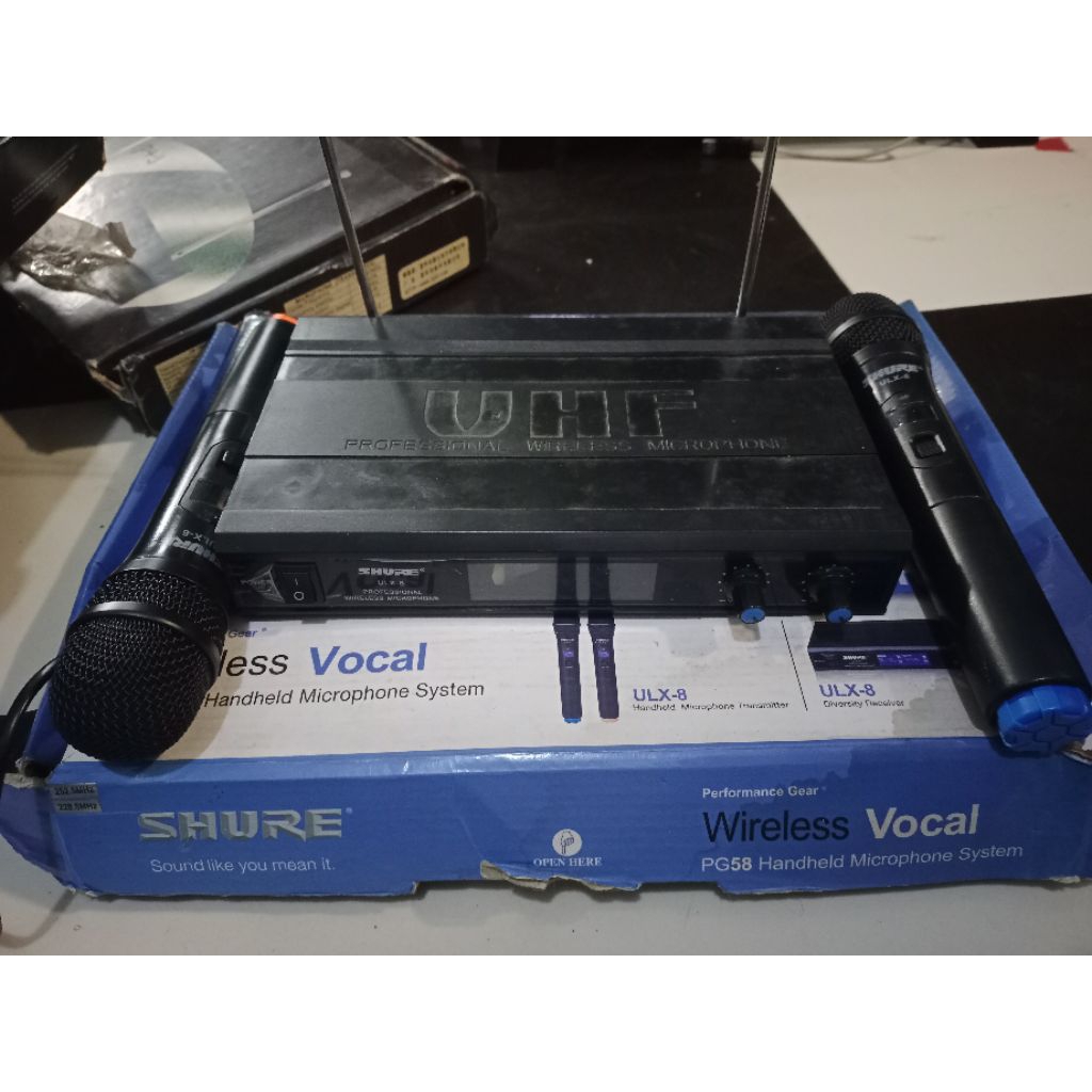 mic wireless shure bekas