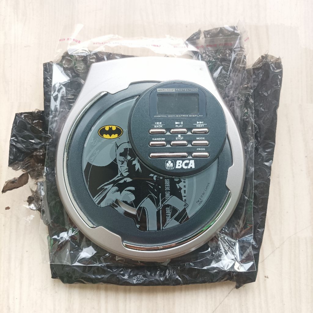 Original DC Comics Batman Discman CD Audio Portable Player BCA Normal Minus