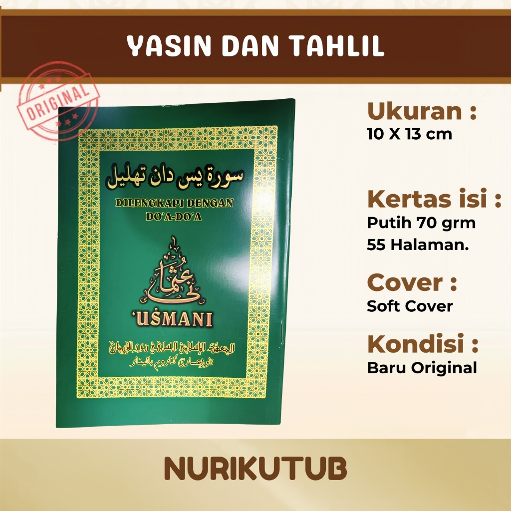 Buku Yasin dan Tahlil Surat Yasin Lengkap Dengan Doa