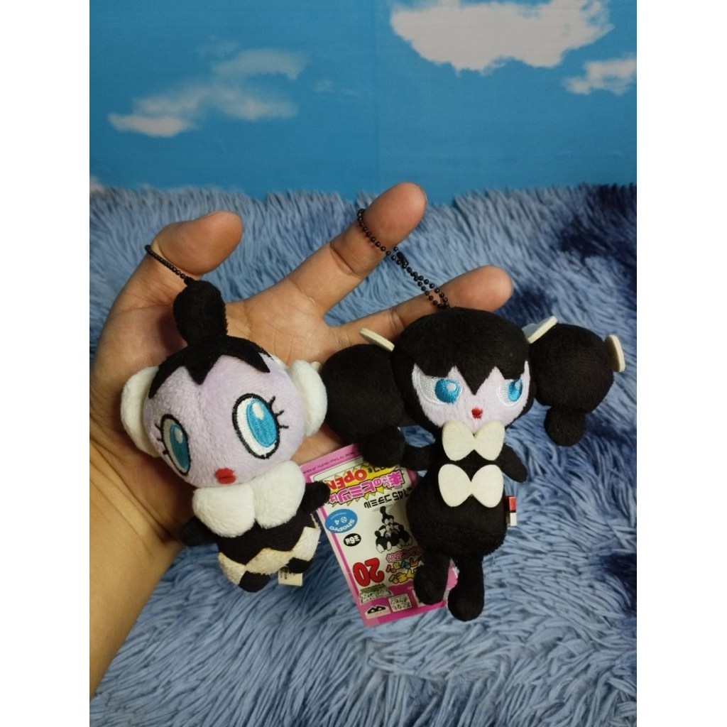(BUNDLING) BANPRESTO POKEMON GOTHITA & GOTHORITA KEYCHAIN PLUSH Gantungan Kunci Pokemon Gothita & Go