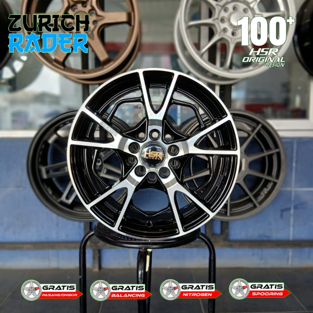 Velg R15 HSR Ertiga XL7 Rush Apv Granmax Terios Luxio - Pelek HSR EXIMIUS Ring 15