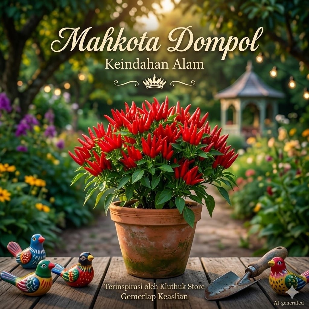 biji benih cabe rawit mahkota dompol
