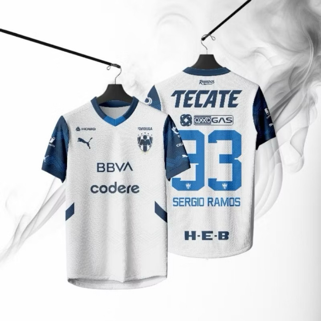 Baju Jersey Sergio Ramos Monterrey Dryfit Premium