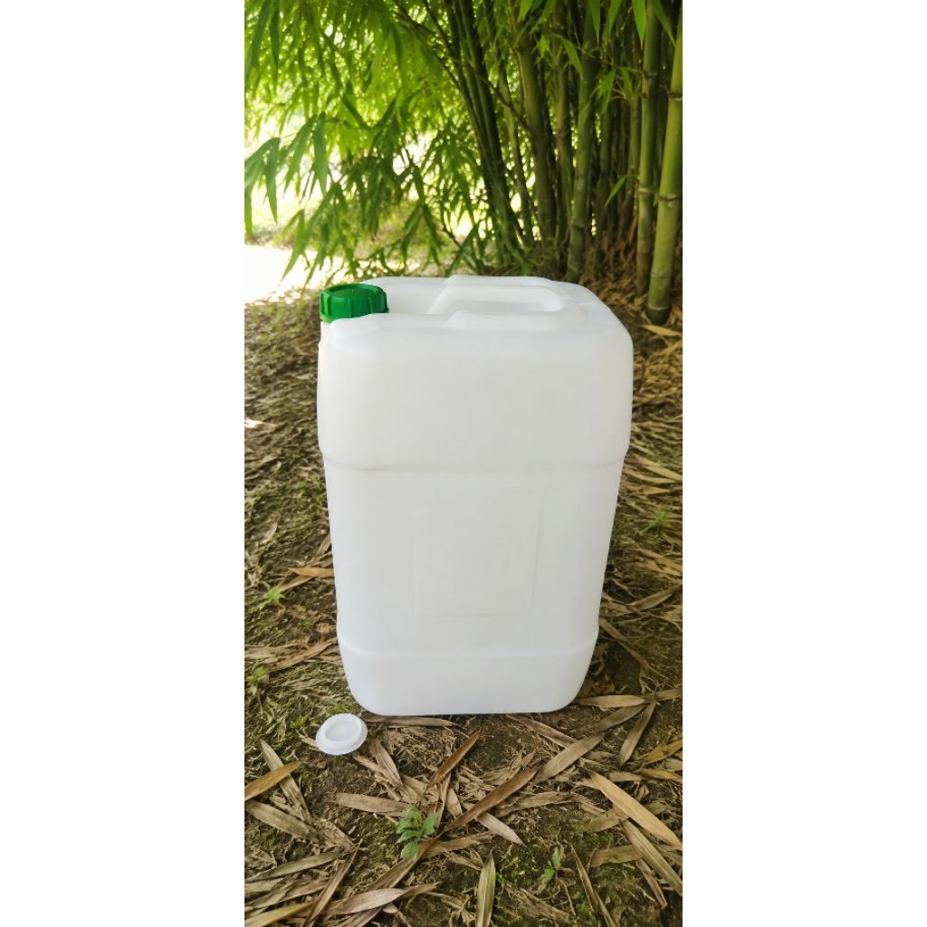 Jerigen Bekas 20 Liter Bersih + Tutup Dalam & Tutup Luar