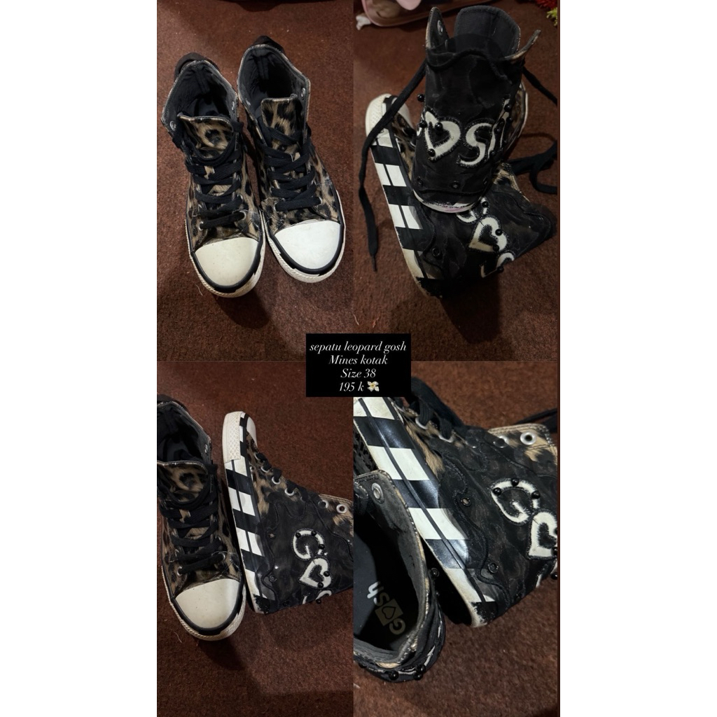 PL Sepatu leopard gosh ori counter