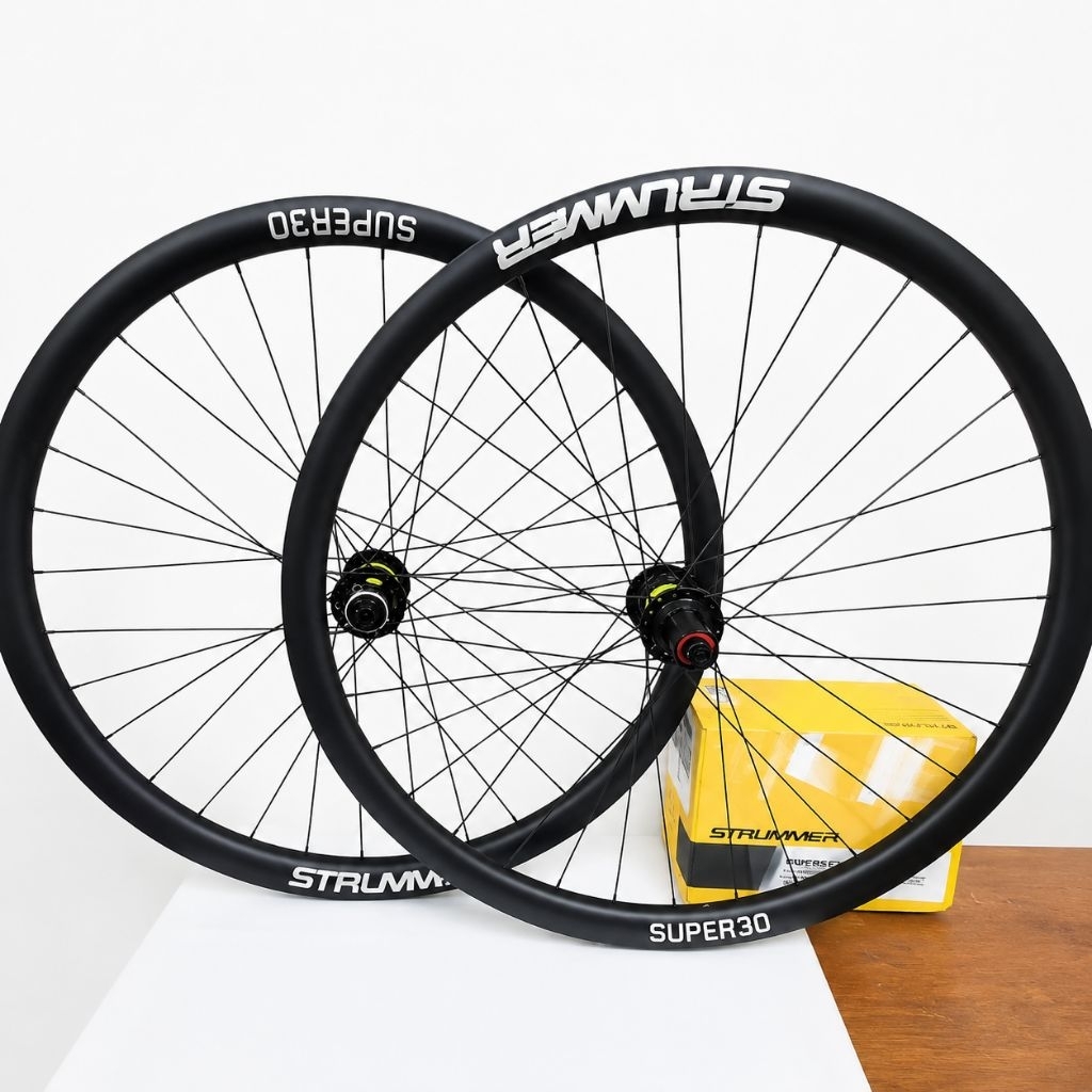 Wheelset 700c 29 er Strummer HM 350 gen 2 rims Super 30 hole 32 wheelset discbrake sepeda MTB gravel