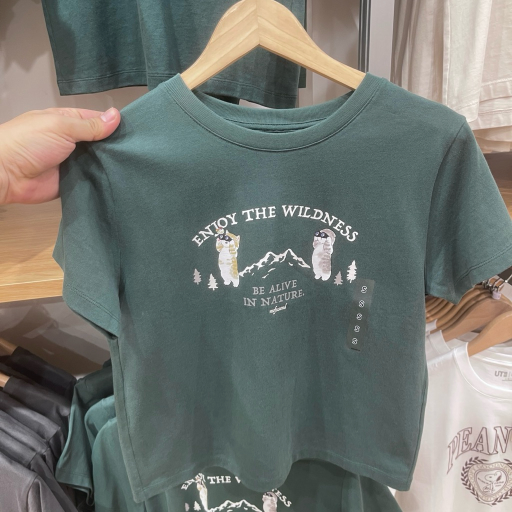 Tshirt Uniqlo Woman MOFUSAND 55 green