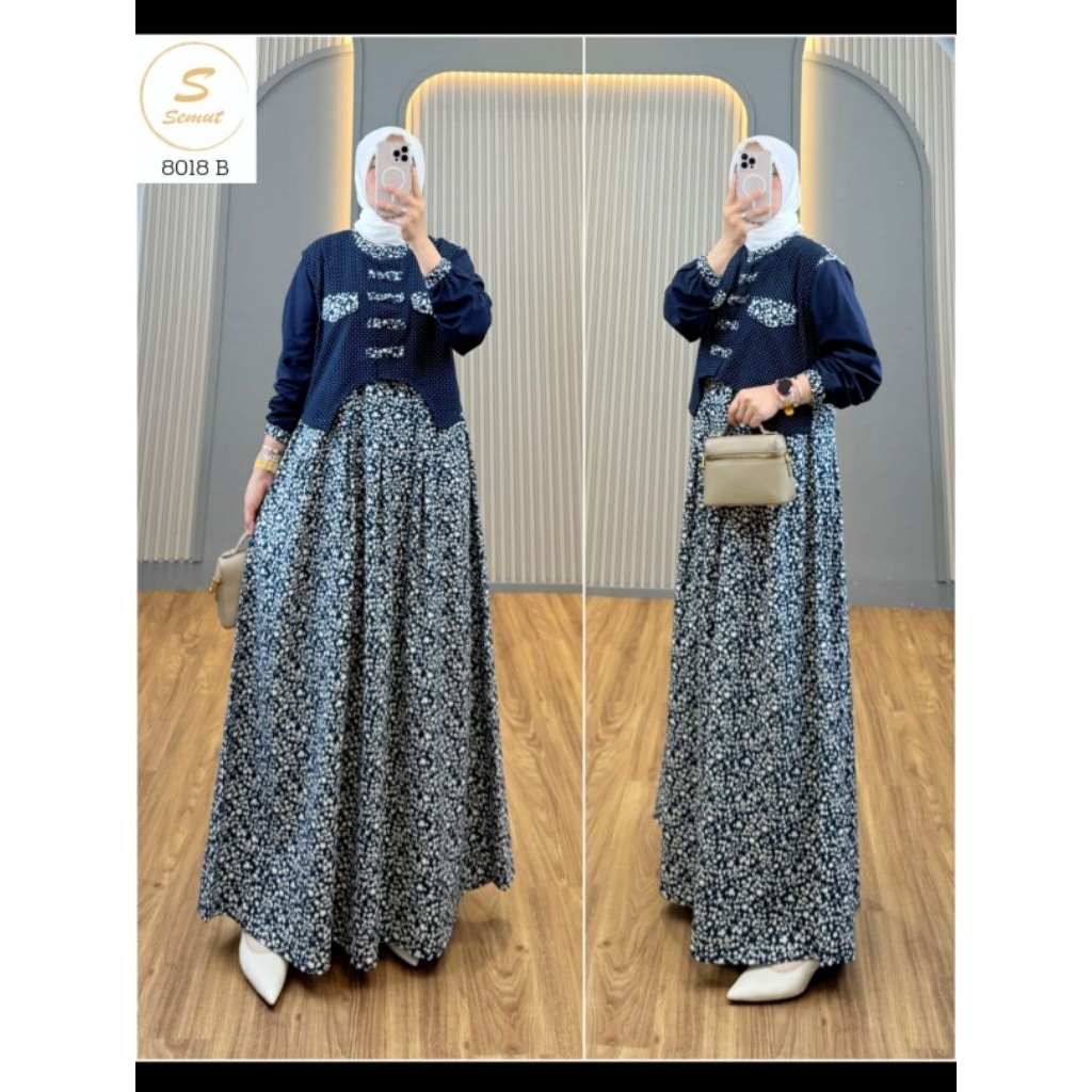 Gamis rompi cheongsam ori SEMUT