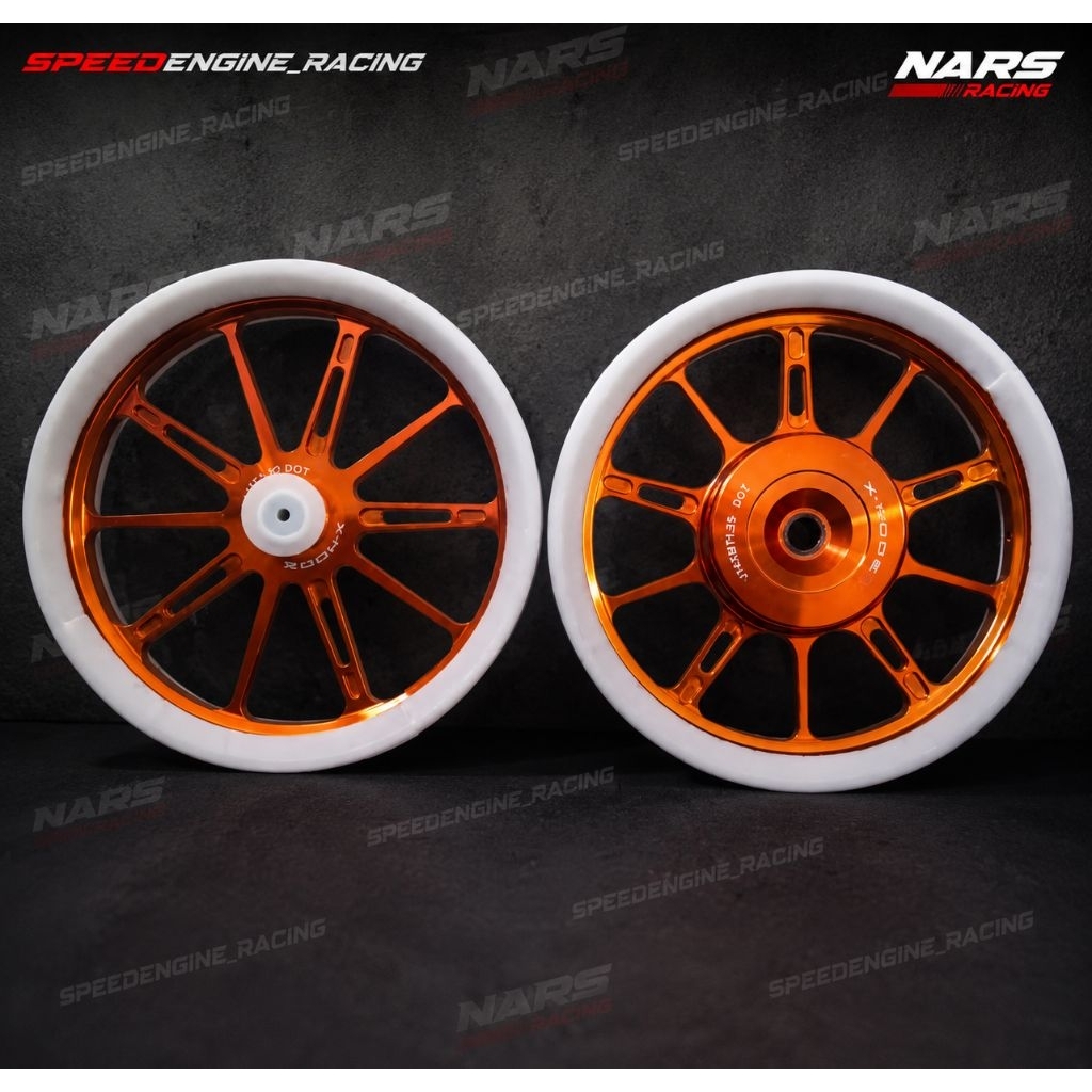 Velg Xmode Palang 10 Honda Vario 125 / 150  Pcx 150 CBU /  Warna Orange Hitam
