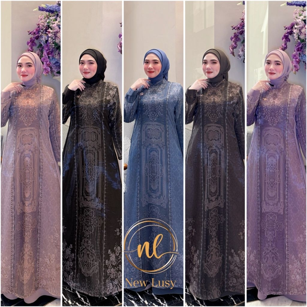 VILENIA gamis mewah elegan original new lusy