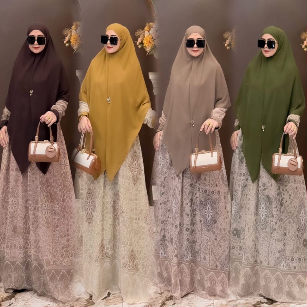 NAIMA KASHMIR SET KHIBAN // COD GAMIS NAIMA SET KHIBAN