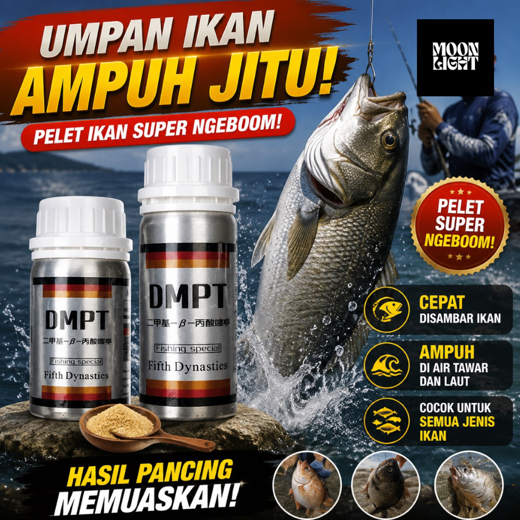 Original DMPT Stimulant Umpan Pancing Jitu Penarik Ikan Bubuk Mancing Essen Essence Super Adiktif Pe