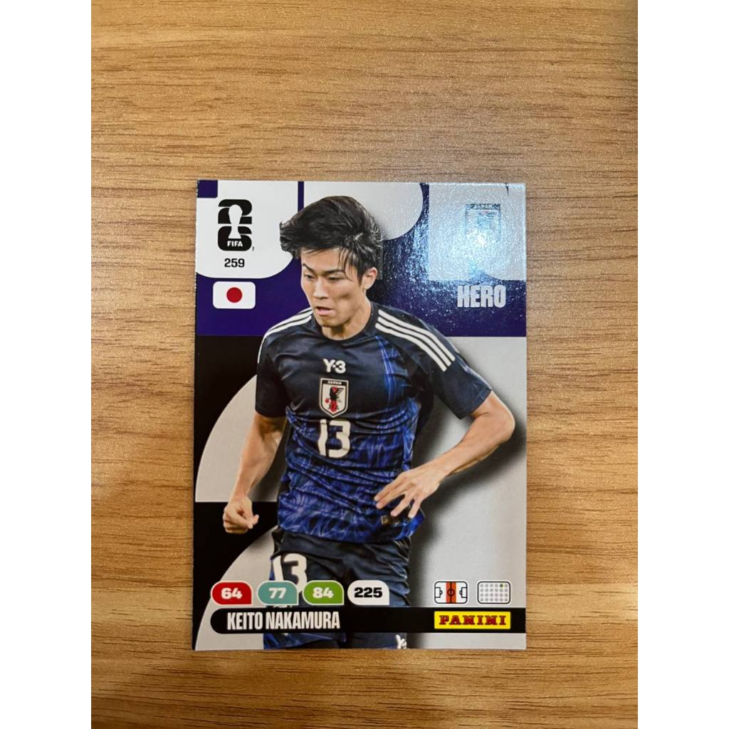 Panini Adrenalyn XL Keito Nakamura Original Kartu Bola Piala Dunia Sepakbola Jepang