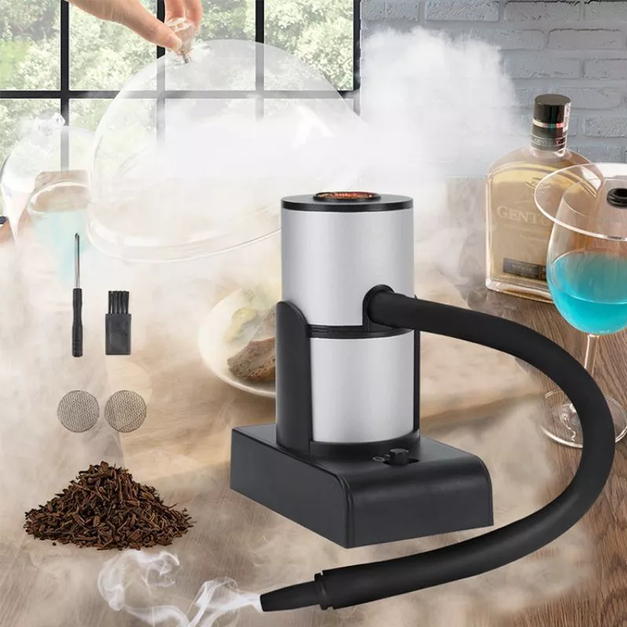 Alat Pengasap Makanan Minuman Portable Mesin Infusa Asap Kuliner Estetik Daging Keju
