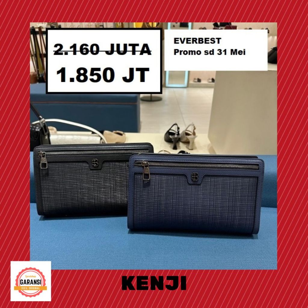 Tas clutch bag pria cowo cowok EVERBEST ori 100% seri KENJI SALE
