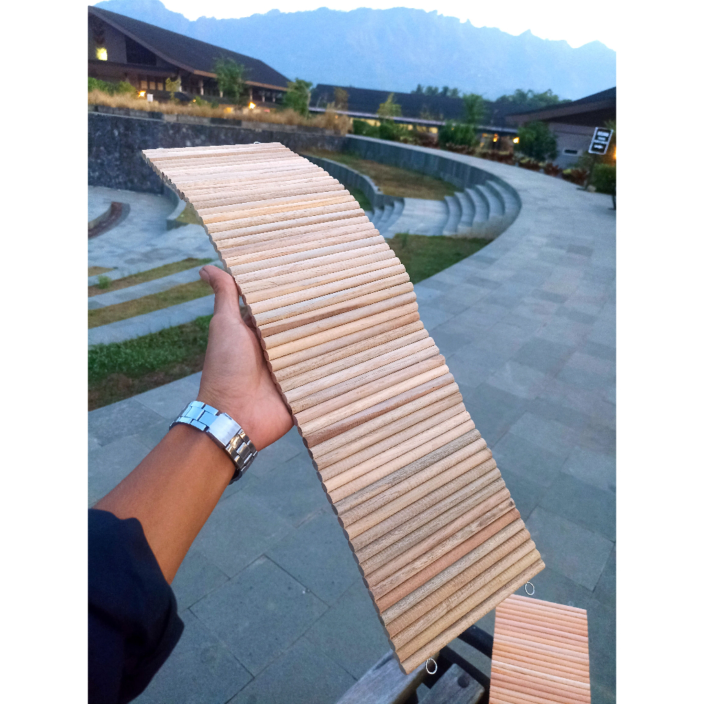 lantai terowongan Jembatan Hamster versi panjang Kayu Fleksibel Bendy Bridge flexible rumah hamster 