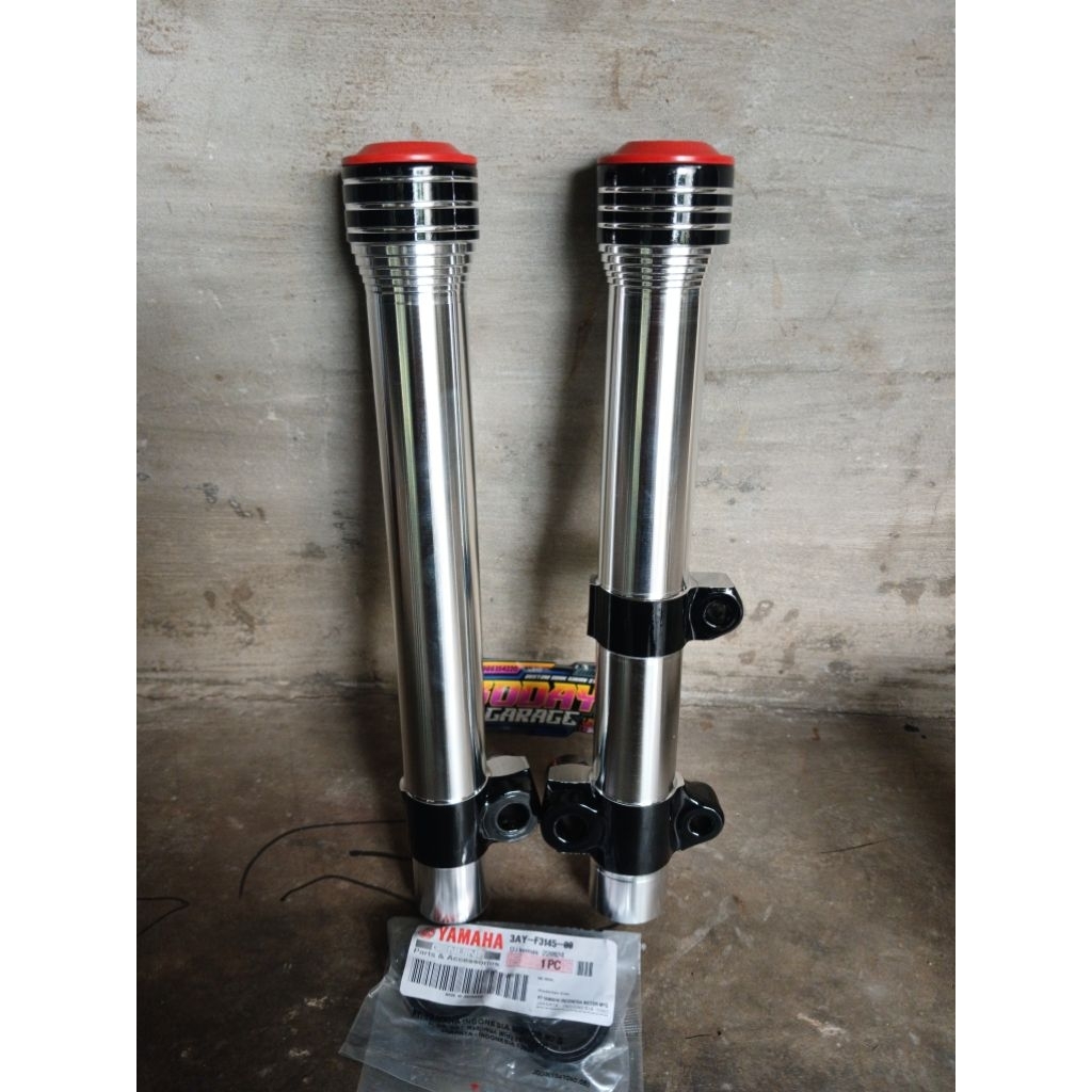 Bottom Shock Vario Karbu 110 Bubut Custom Bening