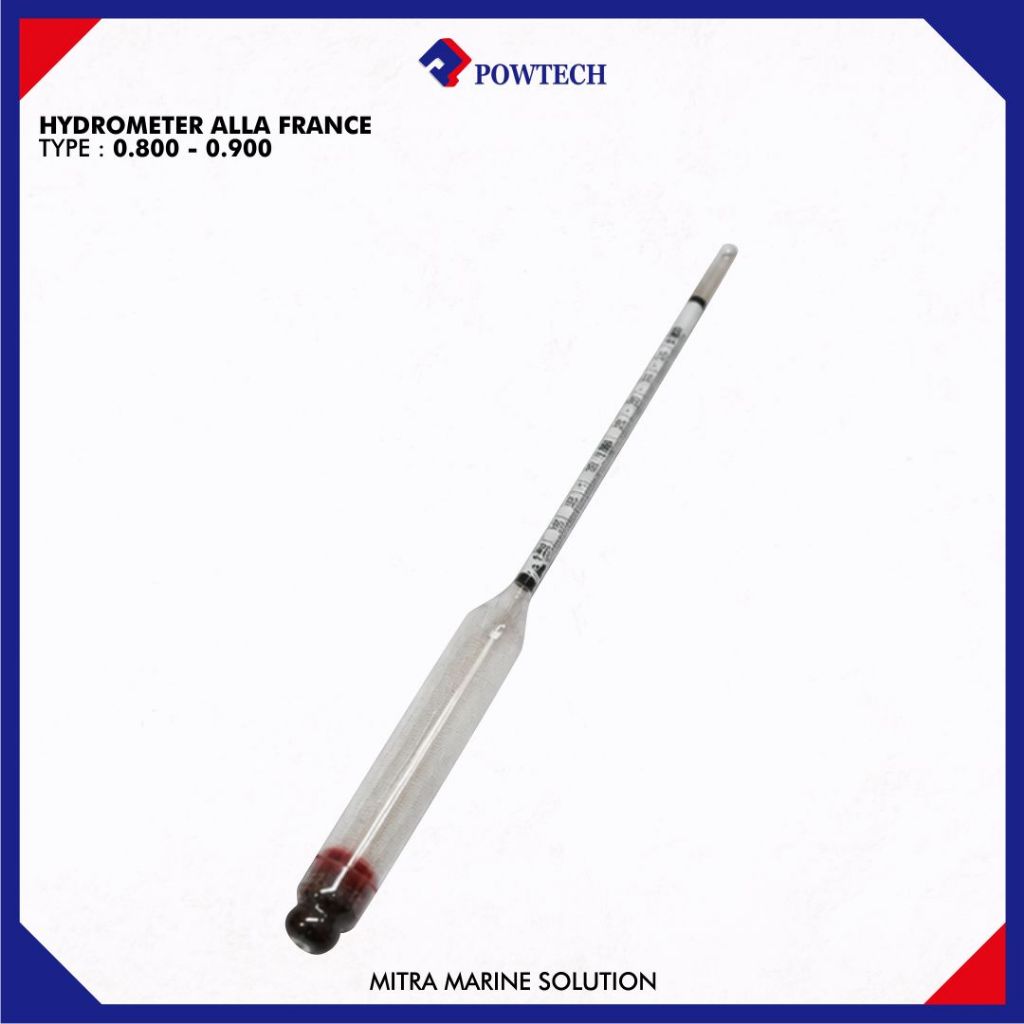 Hydrometer Alla France Type 0.800 - 0.900 Ukur Kadar Solar Hydrometer Solar