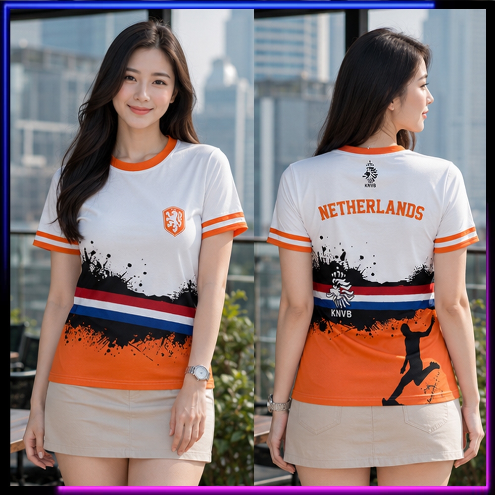 Kaos Netherlands - Jersey Belanda - Baju Belanda Netherlands Fullprint