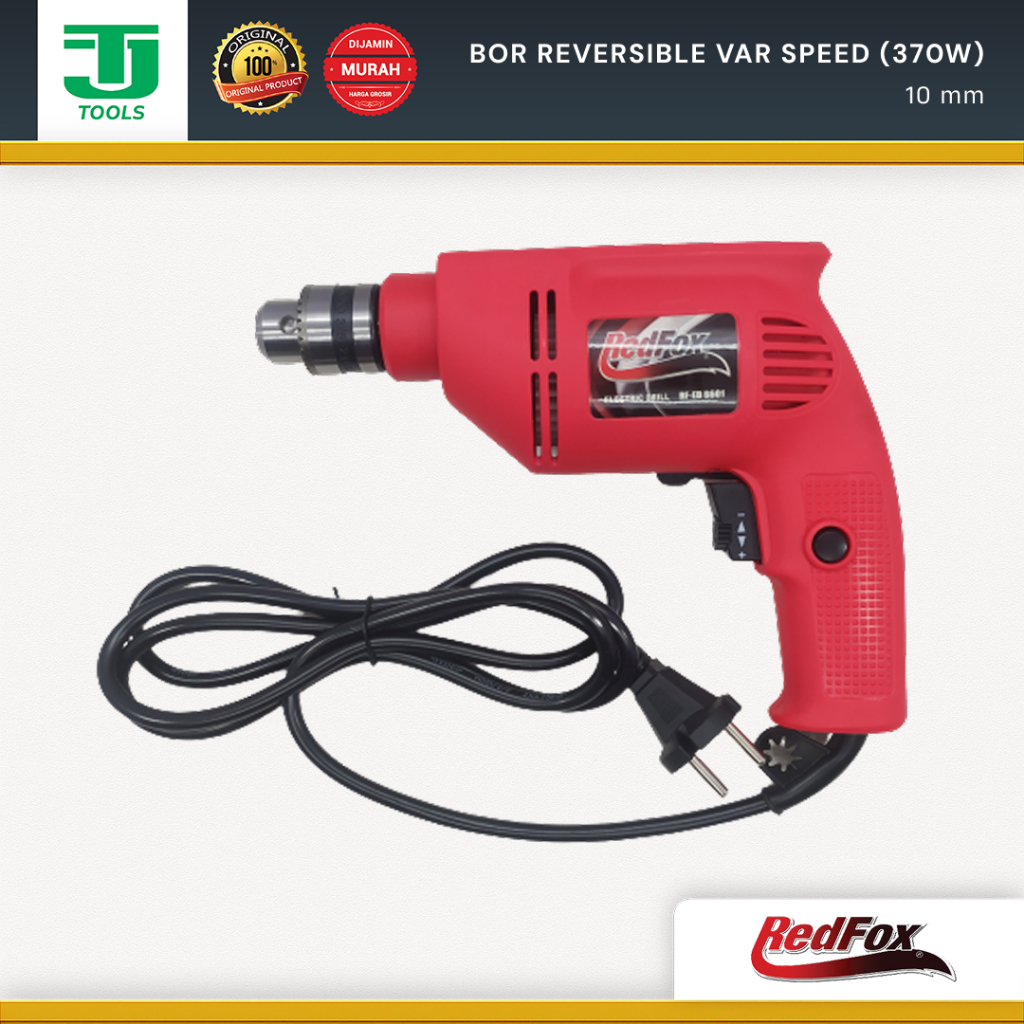 Bor Reversible Var Speed RedFox 10 mm (350 W)