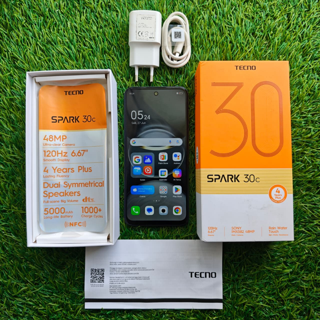 TECNO SPARK 30C SECOND 6/128GB HP SECOND HP SEKEN HP BEKAS HP MURAH