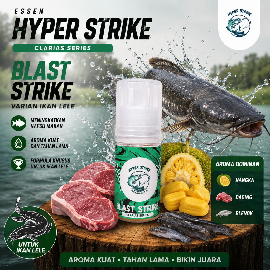 Hyper Strike Essen Ikan Lele Aroma Nangka Daging Blenok