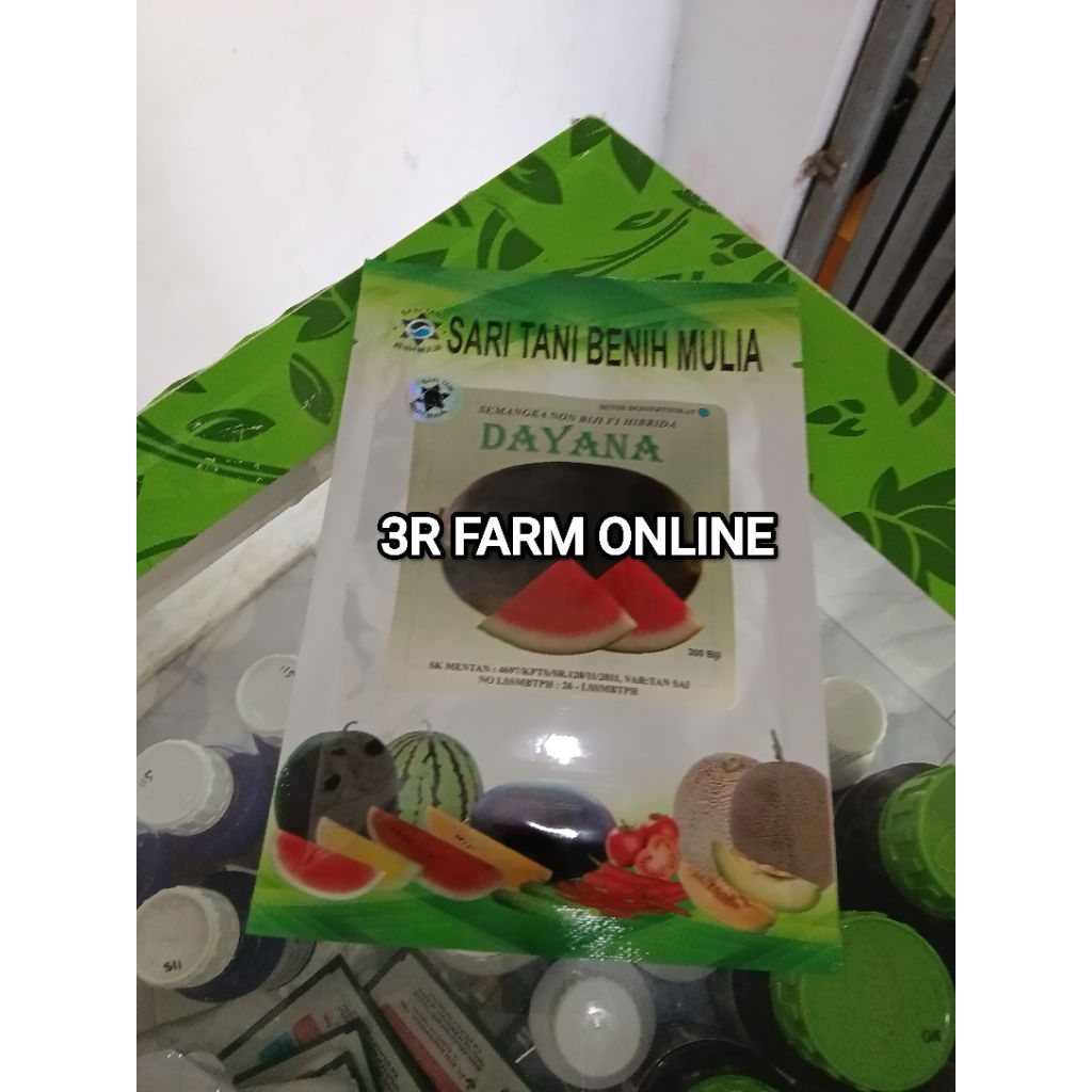 Benih Bibit Semangka Non Biji Dayana F1, Tipe juve Prime (Produksi Tinggi, Perawatan Mudah) Isi 300 