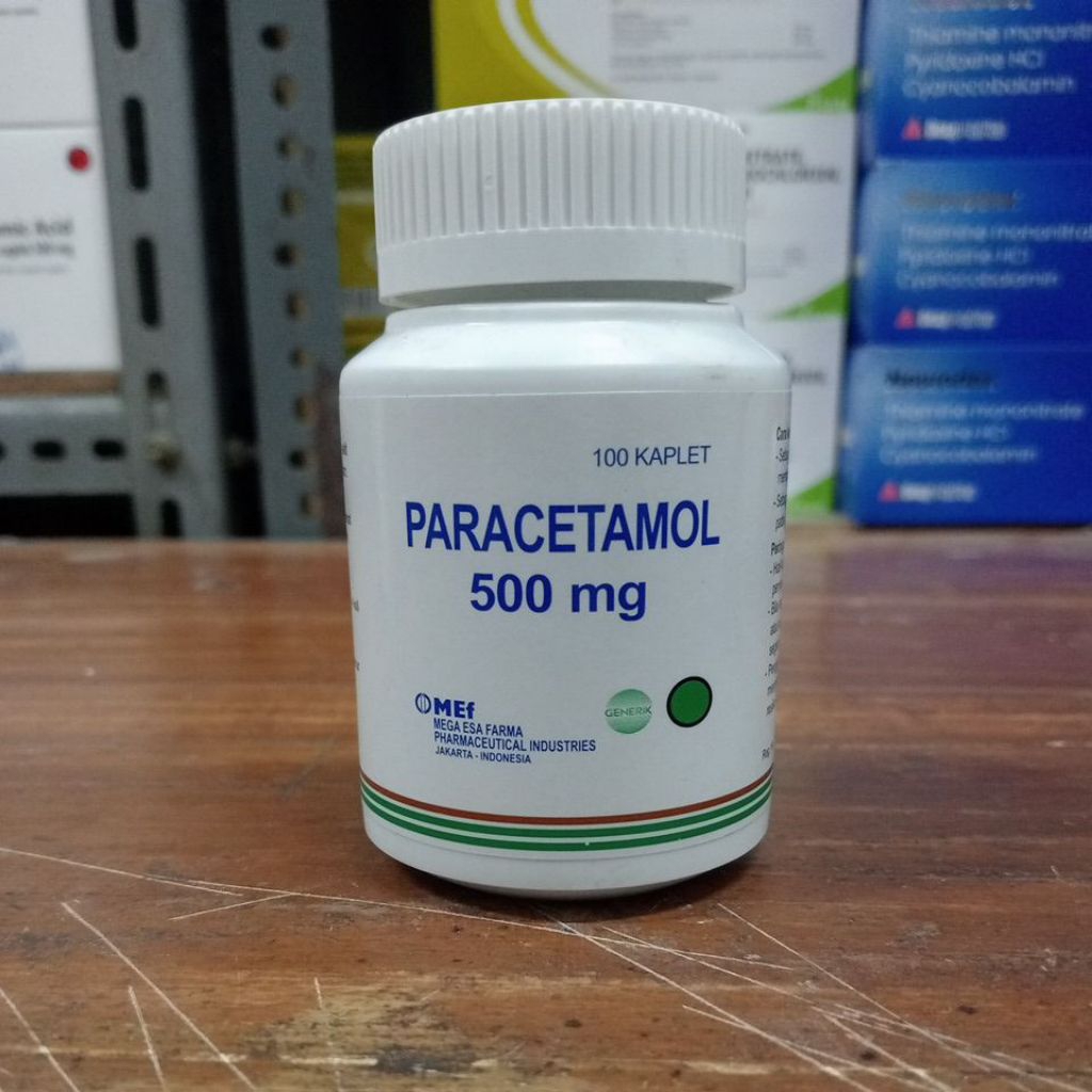 Paracetamol mef pot tablet 1 pot isi 100 tablet original