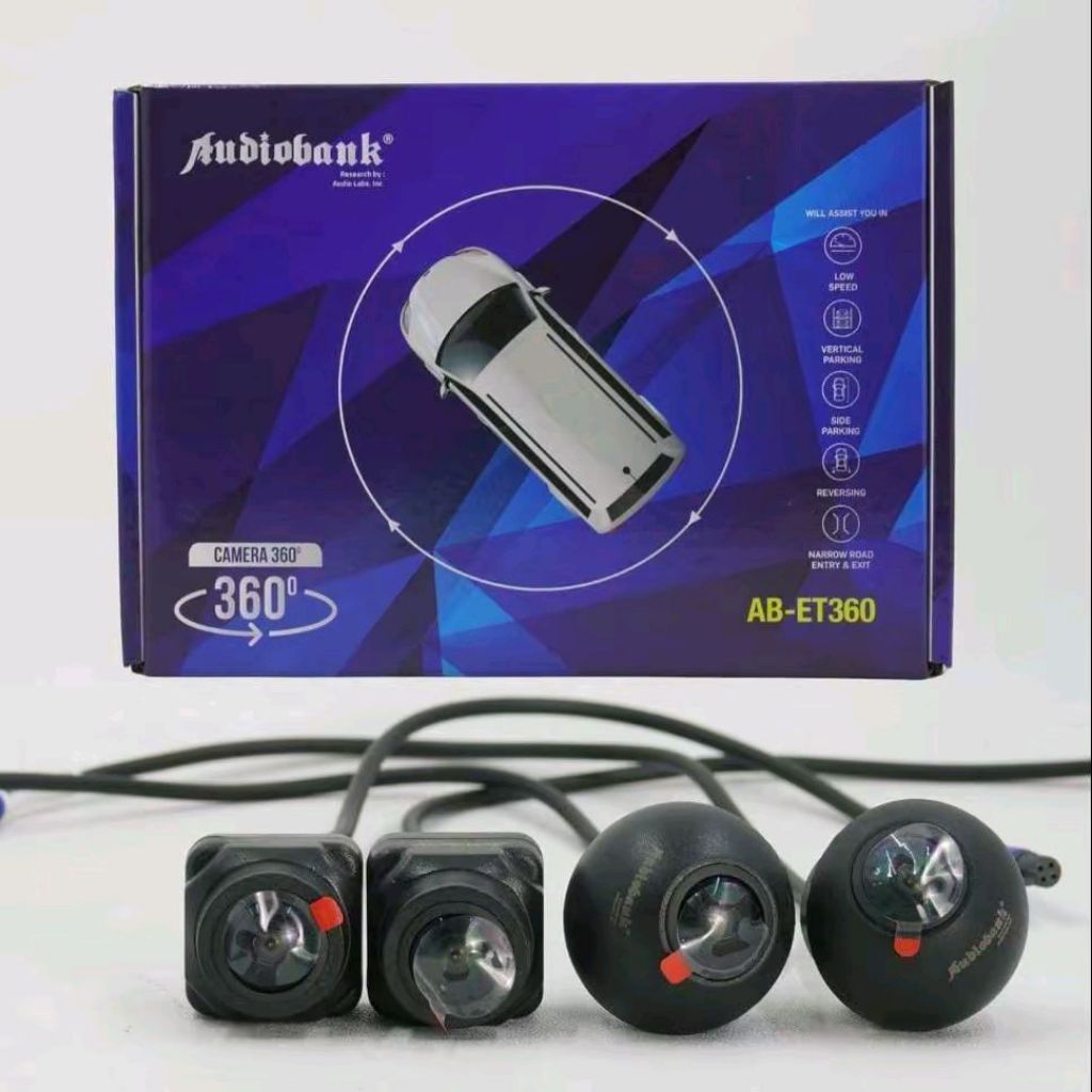 Kamera 360° Derajat Audiobank Ap 1080 P - Resolusi Tinggi Audiobank Kamera 360 mobil