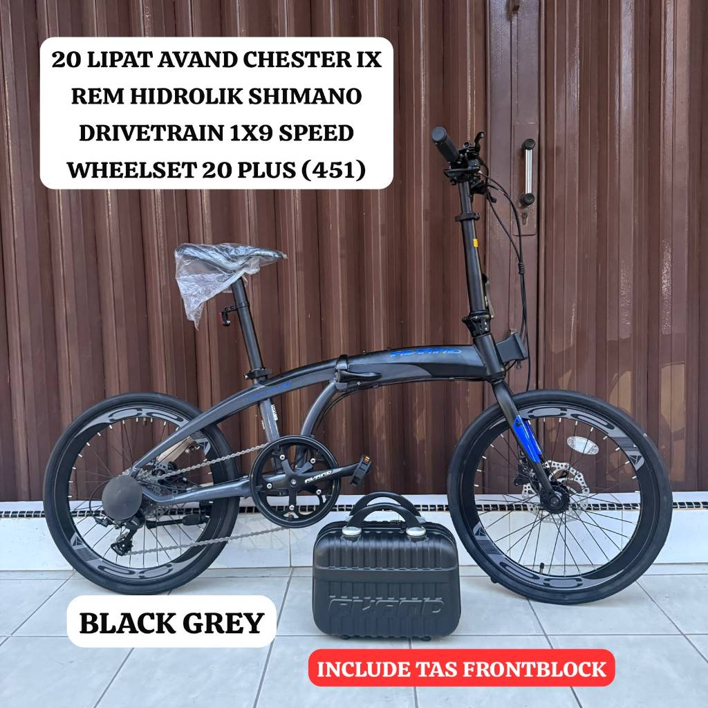 (BTM) Sepeda Lipat 20 451 UNITED AVAND CHESTER IX Rem Hidrolik 9Speed