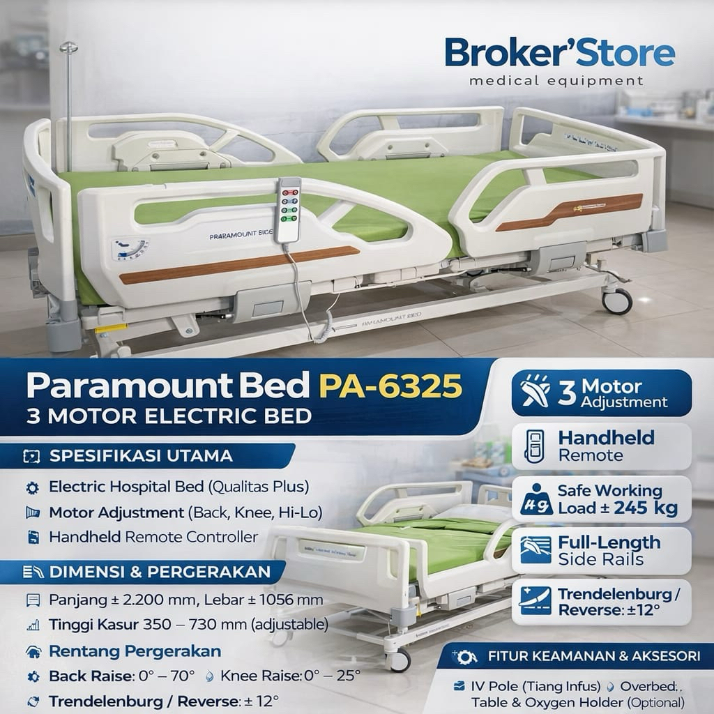 PARAMOUNT BED PA-6325 3MOTOR ELECKTRIK BED