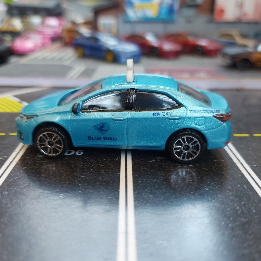 Majorette Toyora Corolla Altis Custom Kastem Taxi Blue Bird