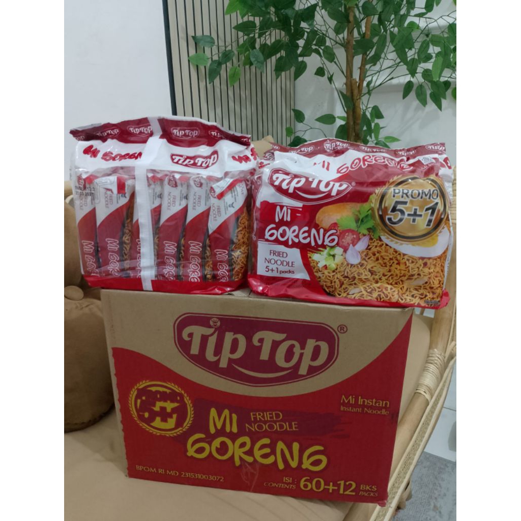 Tip Top Mie Goreng Instan 5+1 Pcs