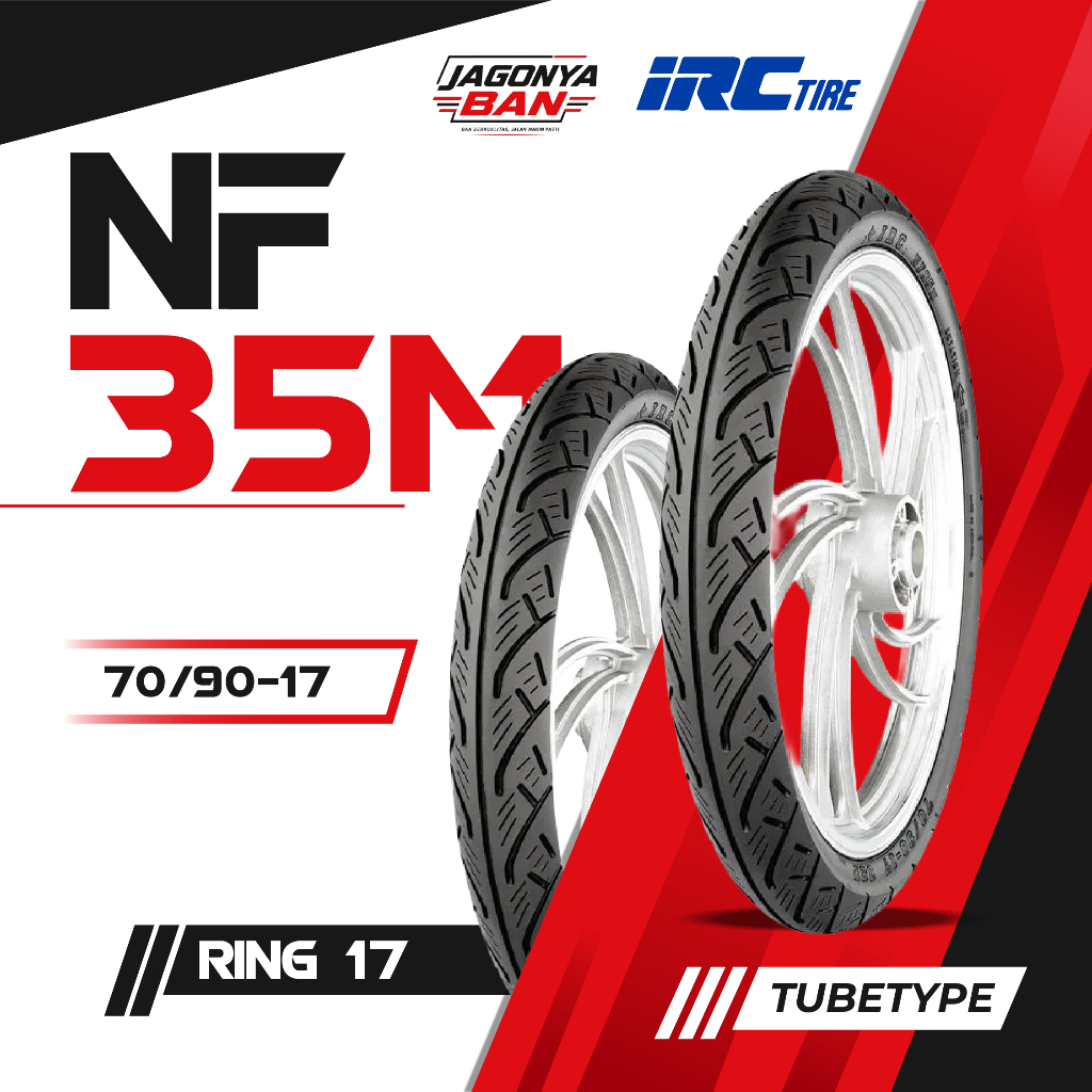 Ban matic IRC NF35M 70/90-17 Ring 17 Tubetype Jupiter Vega Supra Satria FU Smash