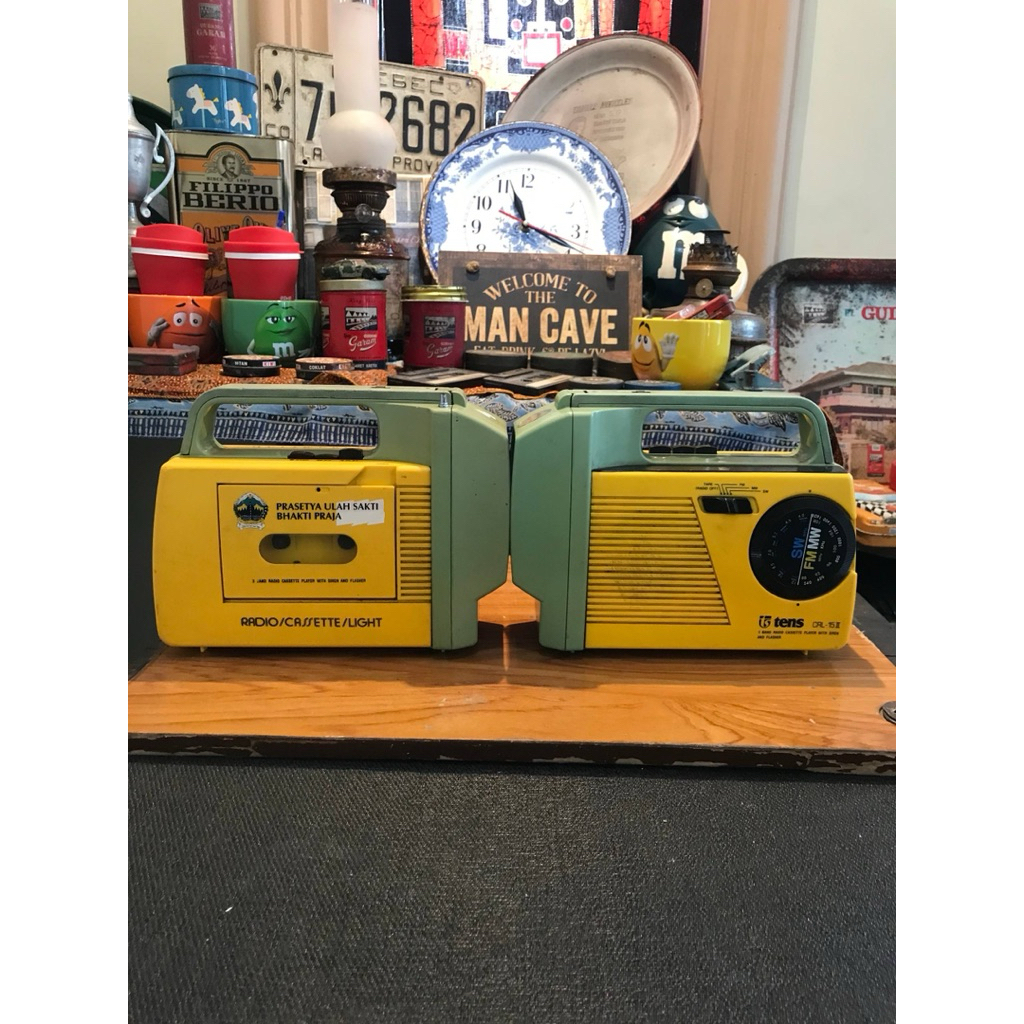 Radio Jadul Tens SKL-8 & CRL-15 II Vintage Retro Antik Dekorasi Display