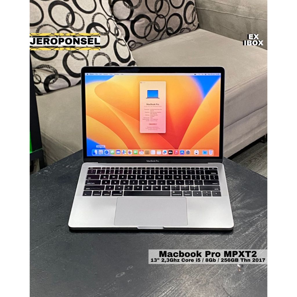 MACBOOK PRO 2017 8/256GB GRAY EX IBOX MULUS ORIGINAL GARANSI