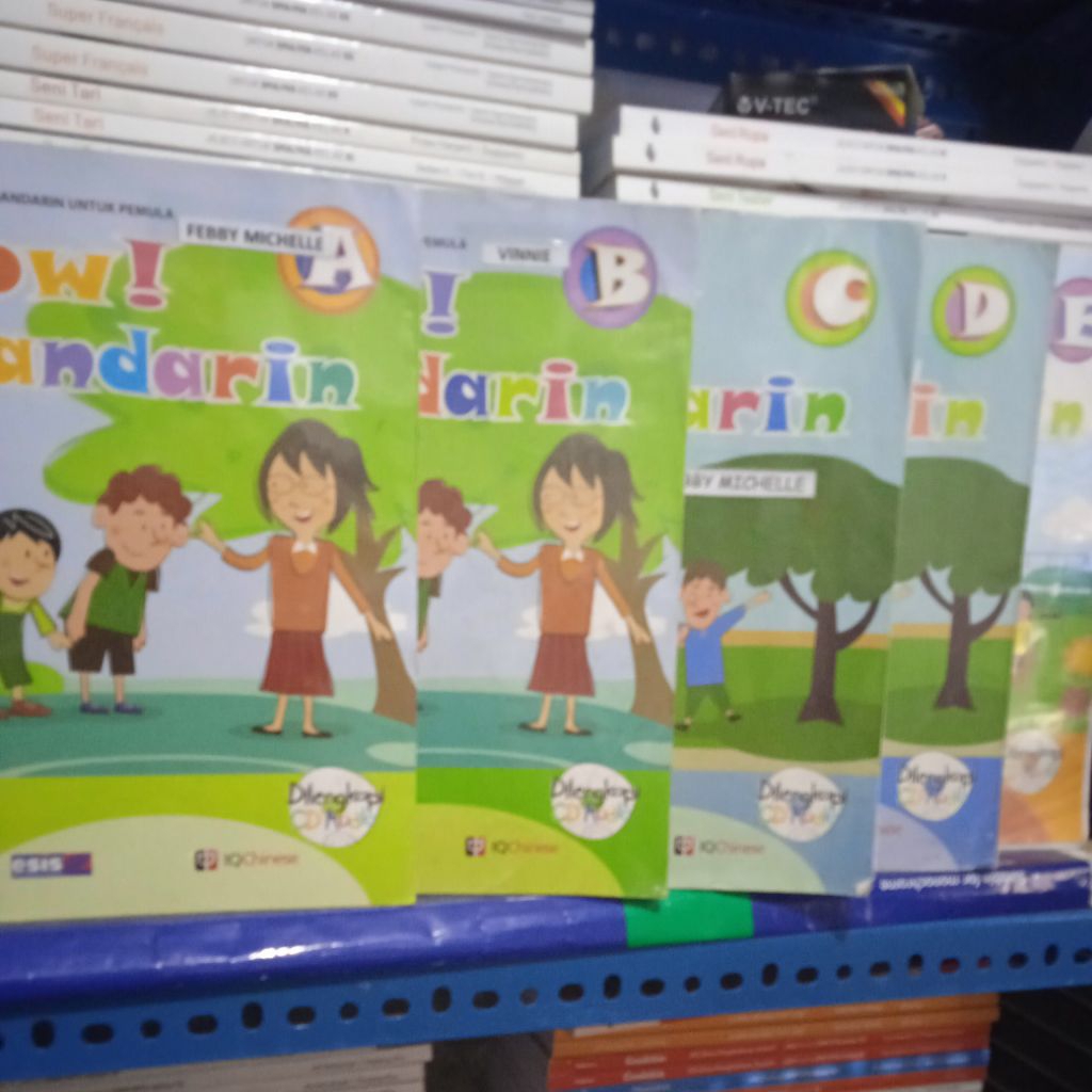 original wow Mandarin stepA B C D E dilengkapi CD audio