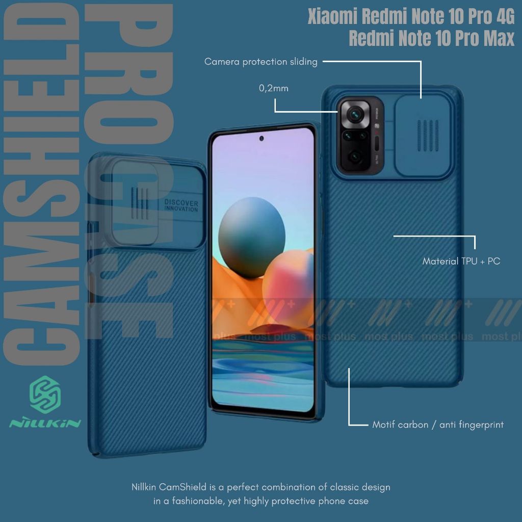 XIAOMI REDMI NOTE 10 PRO / REDMI NOTE 10 PRO MAX CASING NILLKIN CAMSHIELD PRO - XIAOMI REDMI NOTE10 