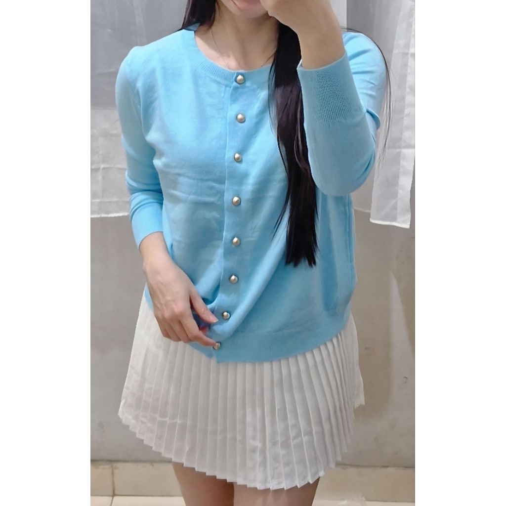 Atasan Cardigan Wanita Rajut Halus Import Good Quality