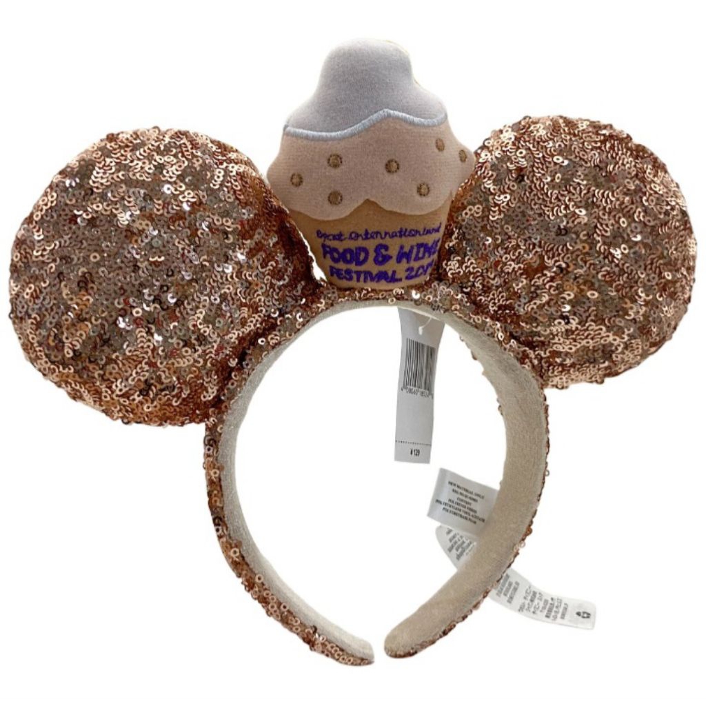 Original Disney Bando Headband Minnie Mouse Ice Cream Gold